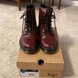 New in box Dr. Marten’s Luana boot in cherry red